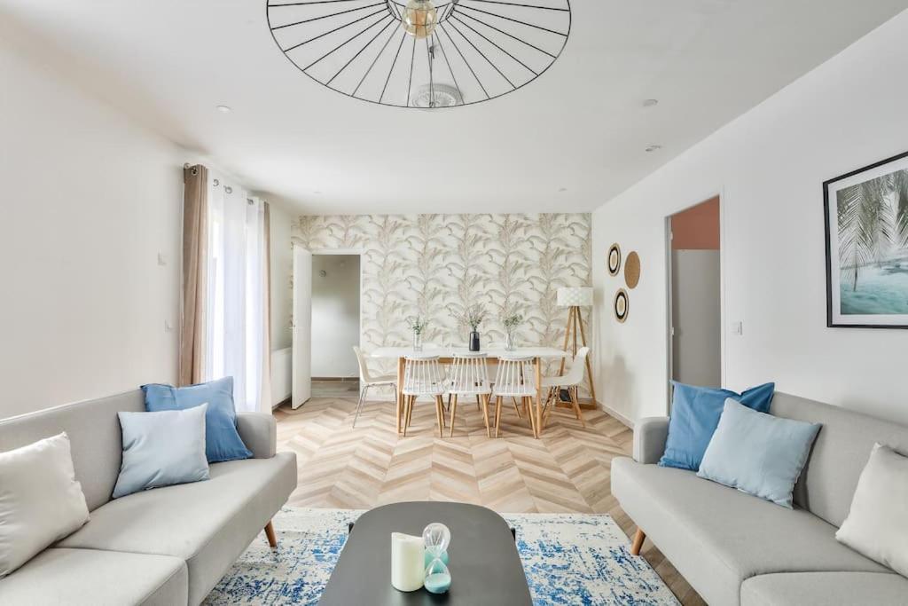 Parking Prive Gratuit - 15Mn Paris - Gare A Pied En 5Mn - Tout Equipee - Terrasse - Jardin - Stade De France - Casino D'Enghien - Hippodrome, Universite 에피네쉬르세느강 외부 사진